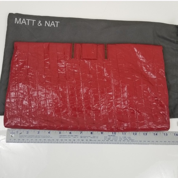 Matt & Nat clutch zipper details vegan leather - Picture 8 of 8